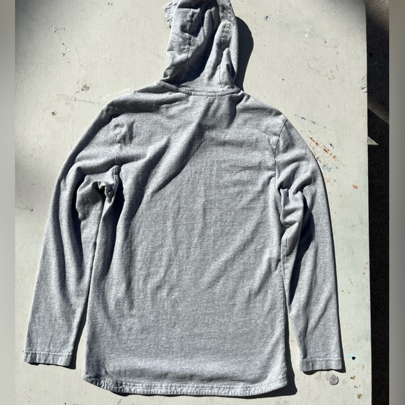 Men's Nike Hoodie Gray Check M Cotton Streetwear Classic Gym Casual Collegiate - Picture 8 of 12